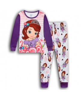 Disney Elsa Pure Cotton Pajamas Elsa Frozen Pajamas Princess Elsa And Anna Long Sleeves Pyjamas Sets