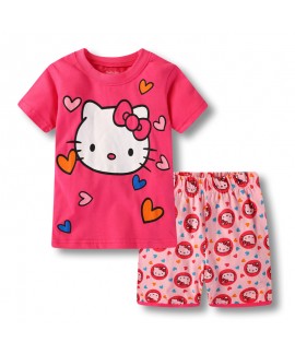 Hello Kitty Pj Set Matching Hello kitty Short Slee...