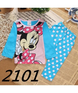 Cartoon Disney Mickey Mouse And Friends Holiday Pajamas Mickey Mouse Long Sleeve Trousers Pajamas Sets