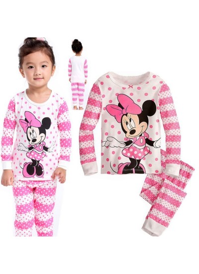 Cartoon Disney Mickey Mouse And Friends Holiday Pajamas Mickey Mouse Long Sleeve Trousers Pajamas Sets