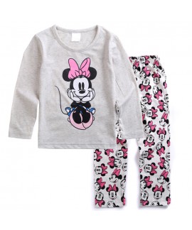 Cartoon Cotton Disney Mickey Mouse And Friends Holiday Pajamas Mickey Mouse Long Sleeve Trousers Children's Pajamas Set