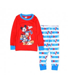 Cartoon Disney Mickey Mouse And Friends Holiday Pajamas Mickey Mouse Long Sleeve Trousers Pajamas Set