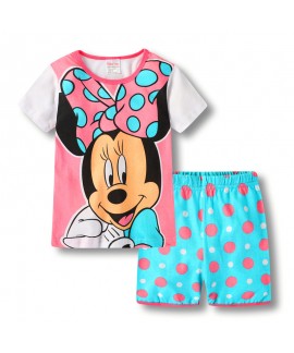 Disney Mickey Mouse And Friends Holiday Pajamas Cartoon Mickey Mouse Short Sleeve Pajamas Set