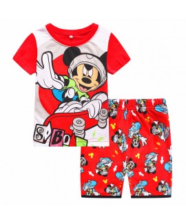 Childrens Mickey Mouse Short Sleeve Pajamas Set Disney Mickey Mouse And Friends Holiday Pajamas