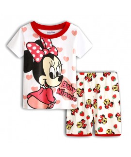 Childrens Cartoon Mickey Mouse Short Sleeve Pajamas Set Disney Mickey Mouse And Friends Holiday Pajamas