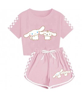 Boys' And Girls' Cinnamoroll T-Shirt Shorts Pajama...