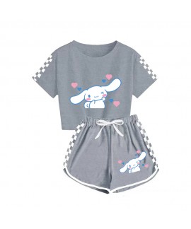 Sanrio Cinnamoroll Boys And Girls T-shirt Shorts P...