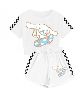 Boys' And Girls' Cinnamoroll T-Shirt Shorts Pajama...