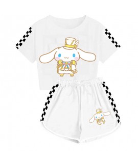 Boys' And Girls' Cinnamoroll T-Shirt Shorts Pajama...