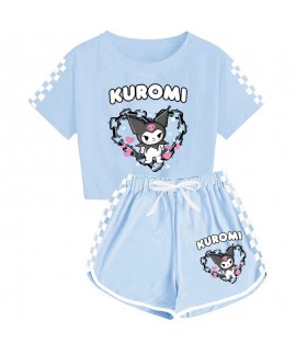 Kids' Sanrio Kuromi T-shirt Shorts Printed Sports ...