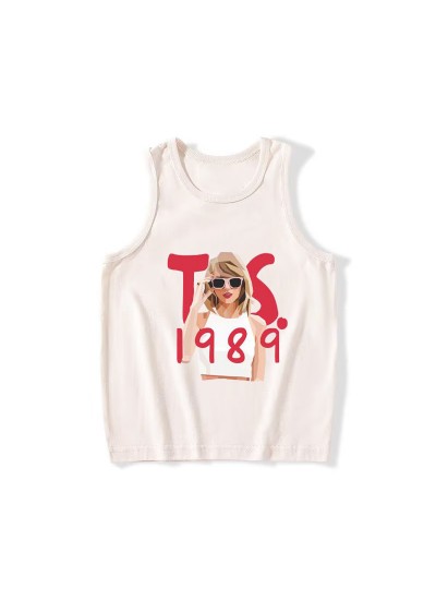 Taylor Swift Pattern Hot Selling Sleeveless Vest for Children – Trendy Kids’ Vest