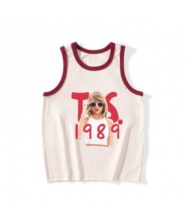Taylor Swift Pattern Hot Selling Sleeveless Vest for Children – Trendy Kids’ Vest