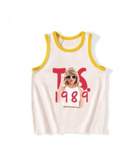 Taylor Swift Pattern Hot Selling Sleeveless Vest for Children – Trendy Kids’ Vest