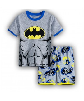 Summer Short-Sleeved Shorts Two-Piece Set Of Boys'Pajamas Batman Pyjamas, Superman Pyjamas