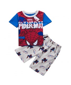 Summer Boys Short-Sleeved Shorts Two-Piece Pajamas,Batman Pyjamas, Superman Pyjamas Sets