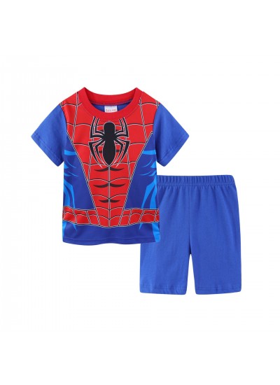 Short-Sleeved Shorts Two-Piece Set Of Boys'Batman Pyjamas,Summer Superman Pyjamas Marvel pyjamas