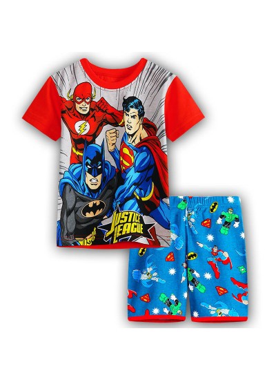 Avengers Pyjamas Spiderman Short-Sleeved Shorts Two-Piece Set Boys'Pajamas Spider-man Summer Pyjamas