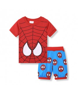 Short-Sleeved Shorts Two-Piece Set Of Boys'Batman Pyjamas,Summer Superman Pyjamas