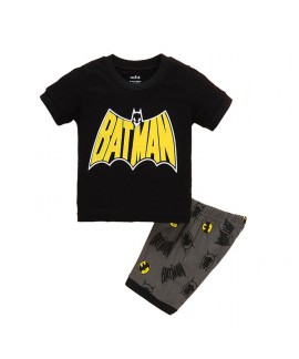Short-Sleeved Shorts Two-Piece Set Of Boys'Batman Pyjamas,Summer Superman Pyjamas