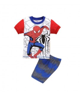 Short-Sleeved Shorts Two-Piece Batman Pyjamas Set Boys' Summer Superman Pyjamas