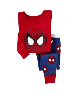 Boys Cotton Pajamas Long Sleeve Boys Children Cartoon Suit Baby Home Clothes Spider-Man Superhero Pyjama Set
