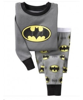 Batman Pyjamas Cotton Pajamas Long Sleeve Boys Chi...
