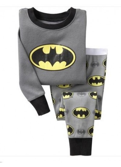 Batman Pyjamas Cotton Pajamas Long Sleeve Boys Children Cartoon Set Superman Themed pyjamas