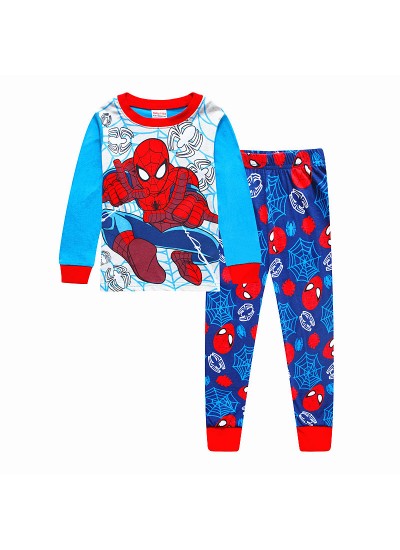 Children Spider-Man Pyjama Set Long Sleeve Boys Cartoon Batman Pajamas Themed pajamas