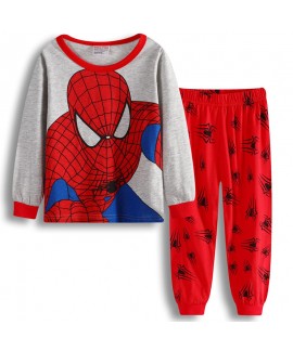 Children Spider-Man Pyjama Set Long Sleeve Boys Cartoon Batman Pajamas Themed pajamas