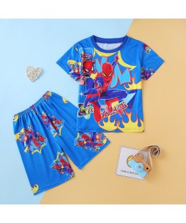 Summer Children's Marvel Pyjamas Thin Short-sleeve...