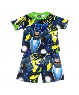 Children's Marvel Short Sleeved Pajama Set Superman Batman Pyjamas For Boys