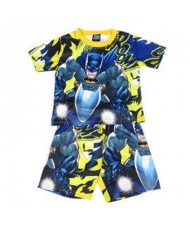 Children's Marvel Short Sleeved Pajama Set Superman Batman Pyjamas For Boys