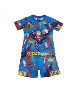 Children's Marvel Short Sleeved Pajama Set Superma...