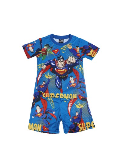 Children's Marvel Short Sleeved Pajama Set Superman Pyjamas For Boys