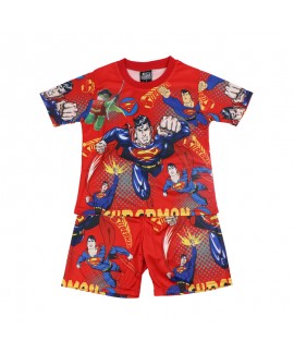 Children's Marvel Short Sleeved Pajama Set Superman Pyjamas For Boys