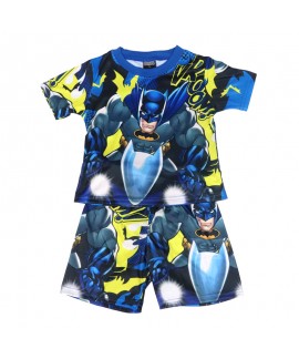 Children's Marvel Short Sleeved Pajama Set Batman Pyjamas For Boys