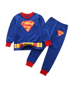 Baby Boy Cartoon Style Underwear Home Clothes Set Children's Superhero, Spider-man Pajamas