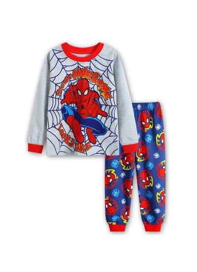Boy Cartoon Spider-man Pyjamas Set Children's Spider-man Pajamas