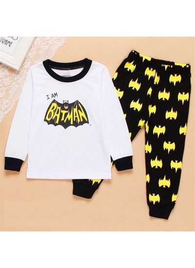 Baby Boy Cartoon Style Underwear Batman Pyjamas Set Children's Spider-man Pajamas