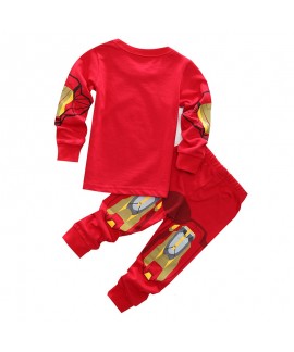 Pure Cotton Children's Clothing Iron Man Home Clothing Children's Suit Marvel Air Conditioning Pajamas Suit