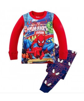Children's Home Clothes Marvel Pyjamas Suit Spider...