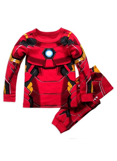 Cotton Iron Man Children's Clothing Home Clothing Children's Suit Marvel Pajamas