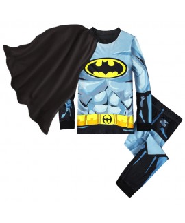 Children's Cartoon Marvel Superman Pyjamas Boys' Batman Suit +Cloak Three-piece Set