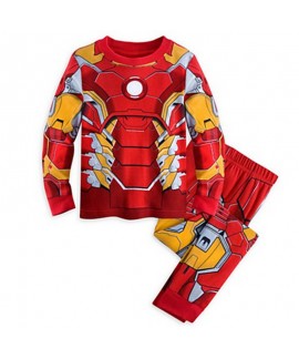Iron Man Marvel Pyjamas Cartoon Marvel Superman Pyjamas Boys' Batman Suit +Cloak Three-piece Set