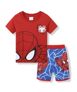 Boys' Spider-Man Short-sleeved Home Clothes Middle...