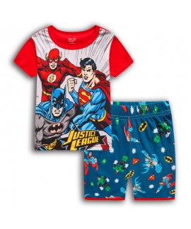 Children's Iron Man short-sleeved Home Clothes Mid...