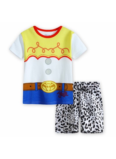 Children's Captain America short-sleeved Home Clothes Middle-aged Children Iron Man Superman Pajama Set