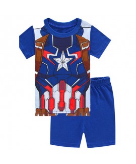 Children's Captain America short-sleeved Home Clot...