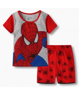 Spider-Man short-sleeved Home Clothes Middle-aged ...