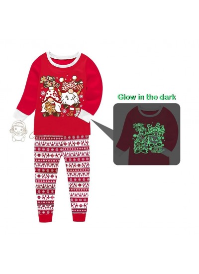 Christmas luminous children home clothes pajamas